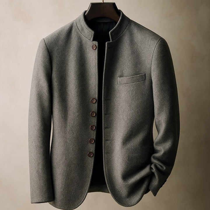 Margot Biarritz - Veste en laine avec col droit