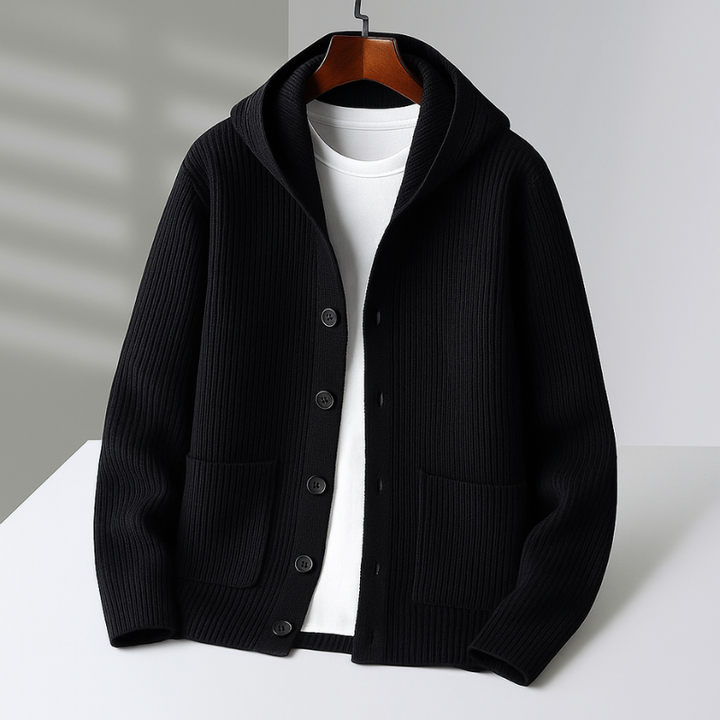 Margot Biarritz - Cardigan à capuche pour homme