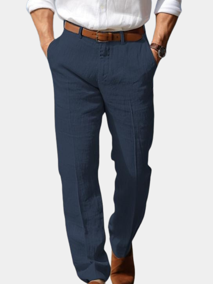 Margot Biarritz - Pantalon homme luxe en lin premium