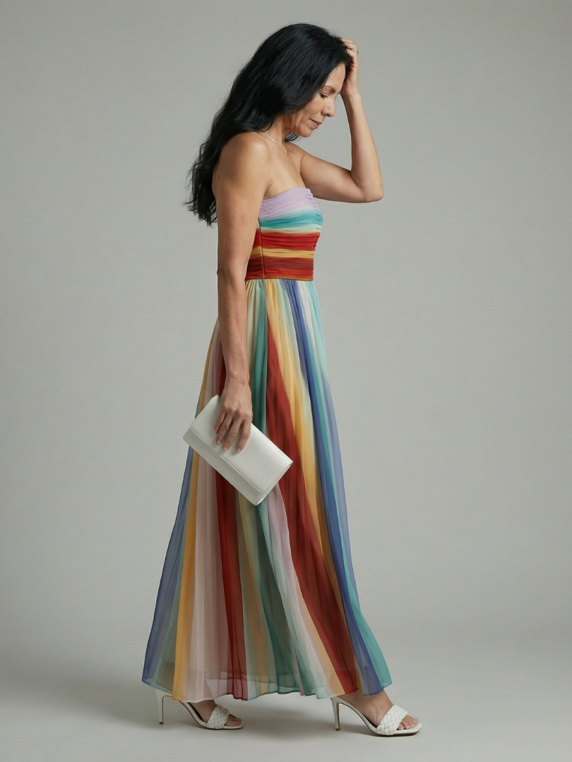 Margot Biarritz - Robe Maxi Rayée Sereine