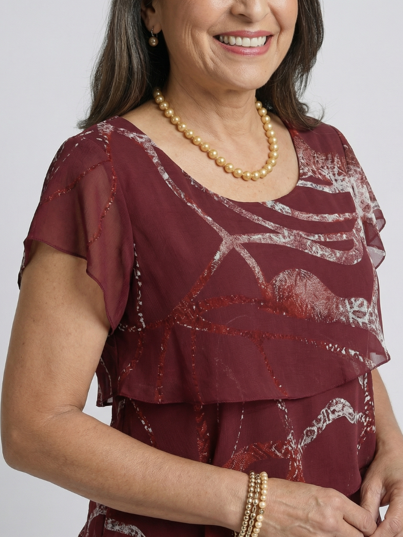Margot Biarritz - Robe Abstraite Longueur Genou Alani