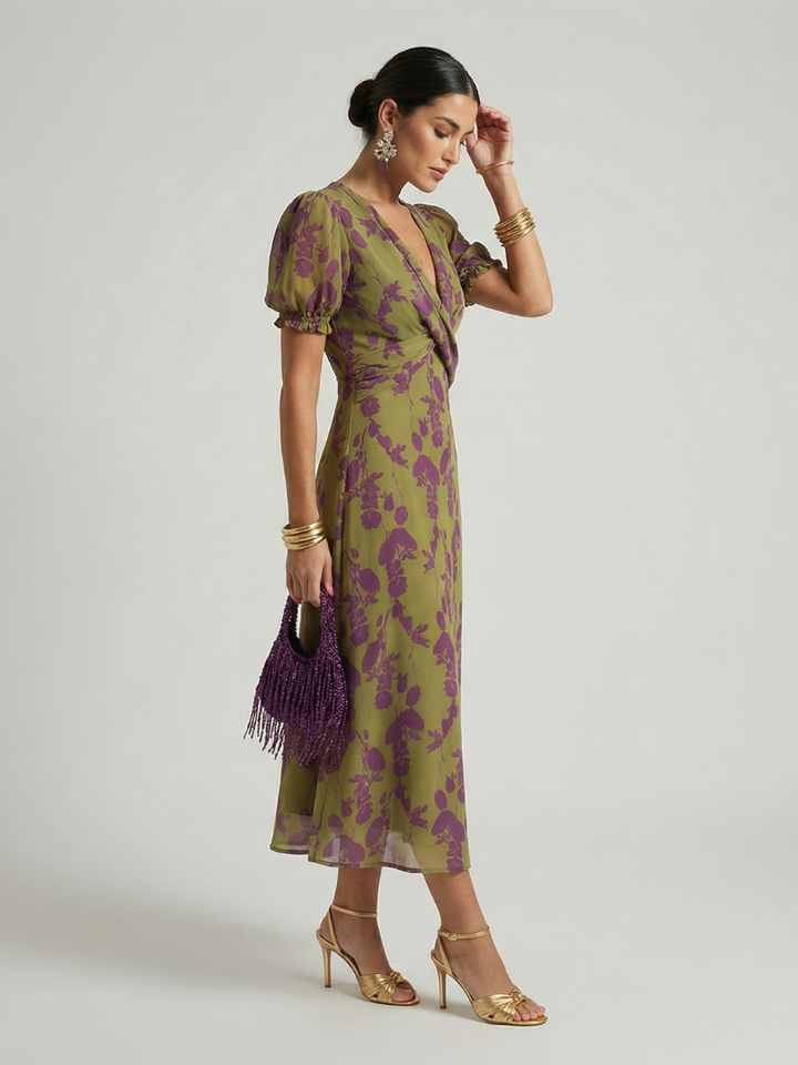 Margot Biarritz - Robe Midi Florale Détendue