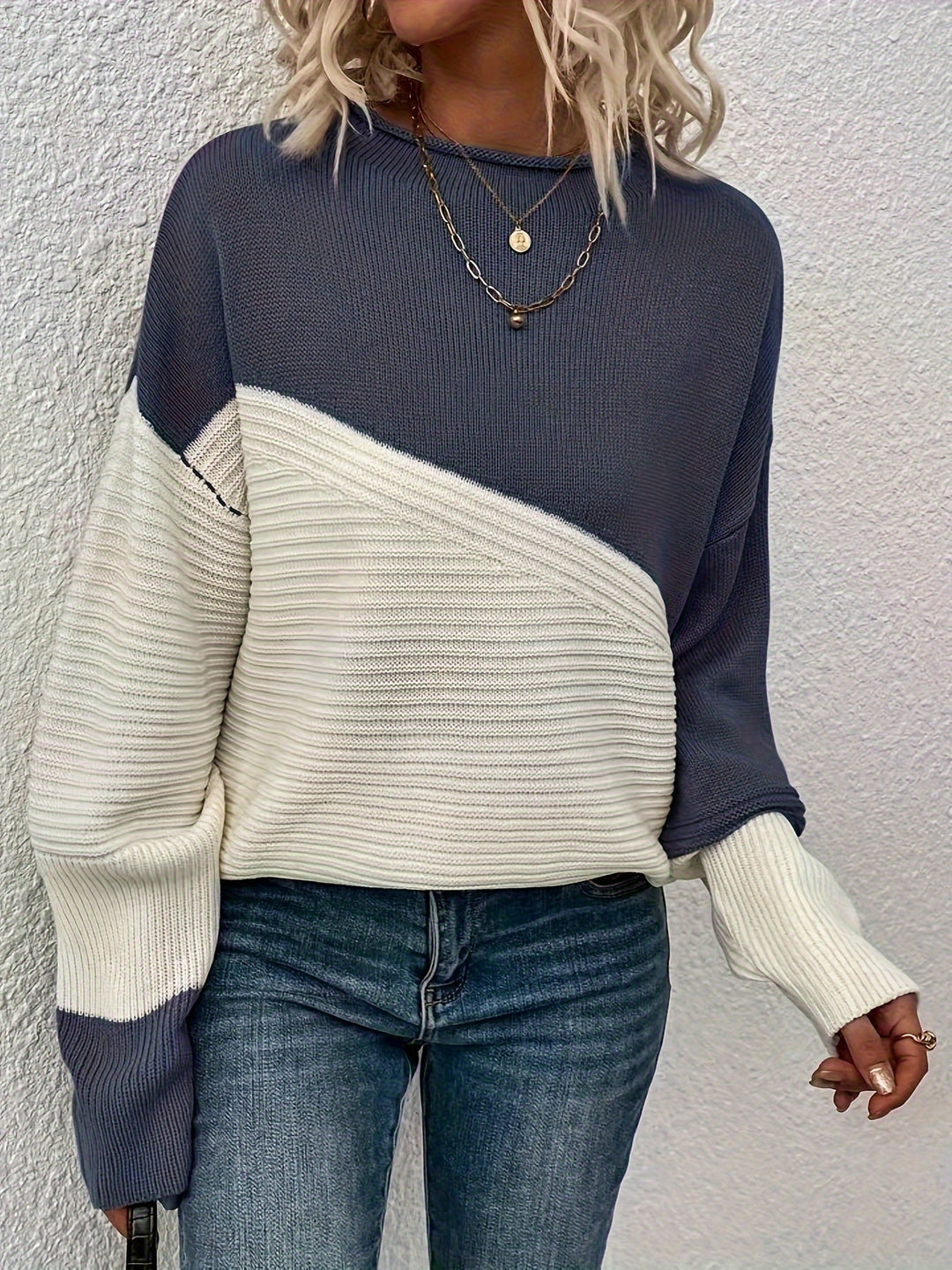 Margot Biarritz - Pull Chic en Blocs de Couleur