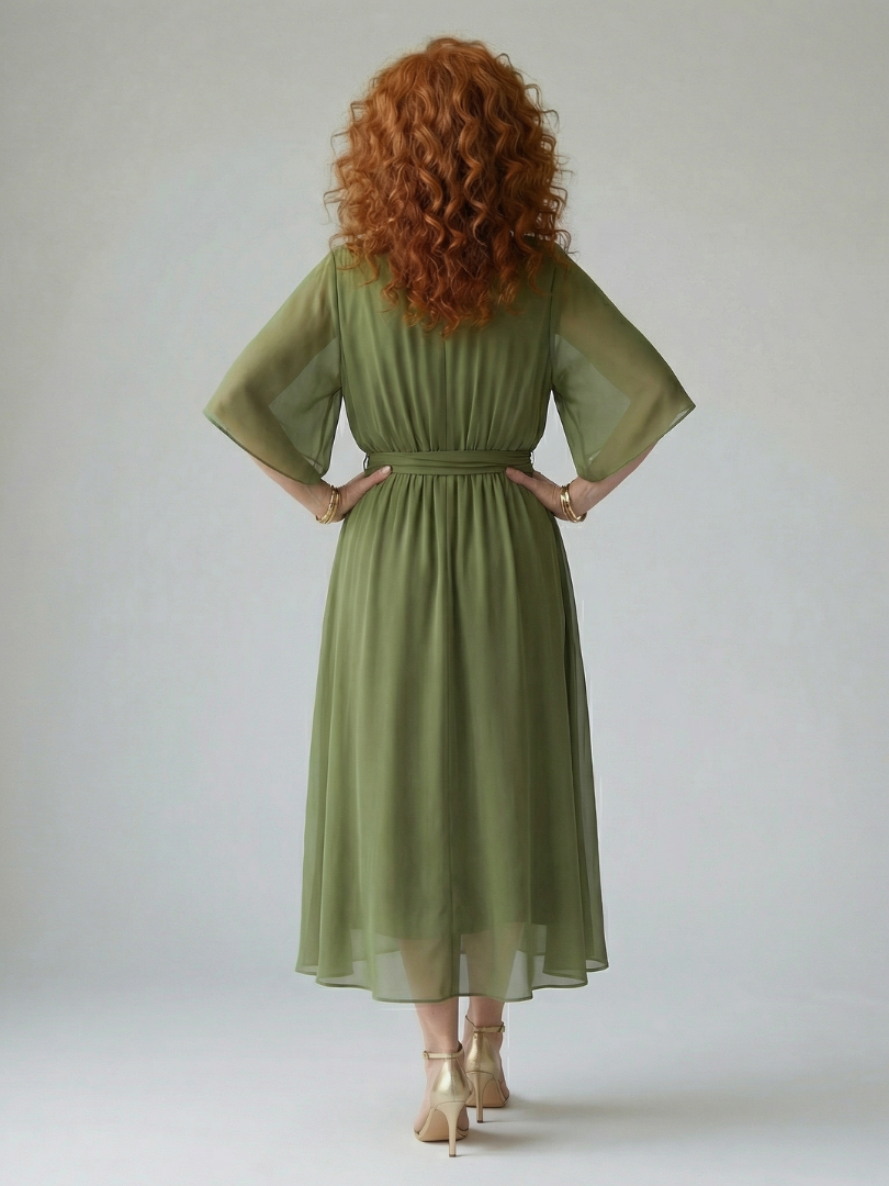 Margot Biarritz - Robe Midi Drapée Elric
