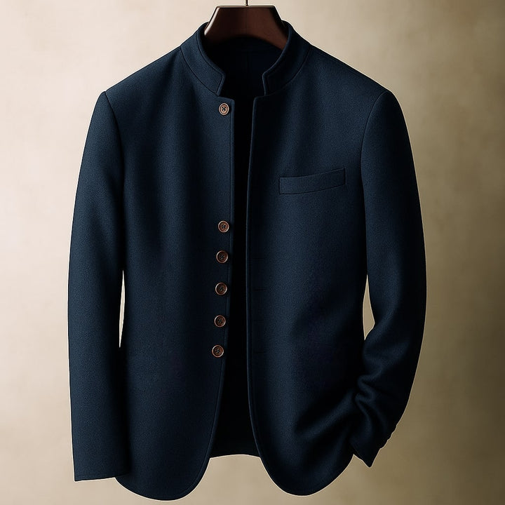 Margot Biarritz - Veste en laine avec col droit