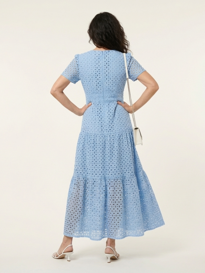Margot Biarritz - Robe midi à manches courtes Brielle