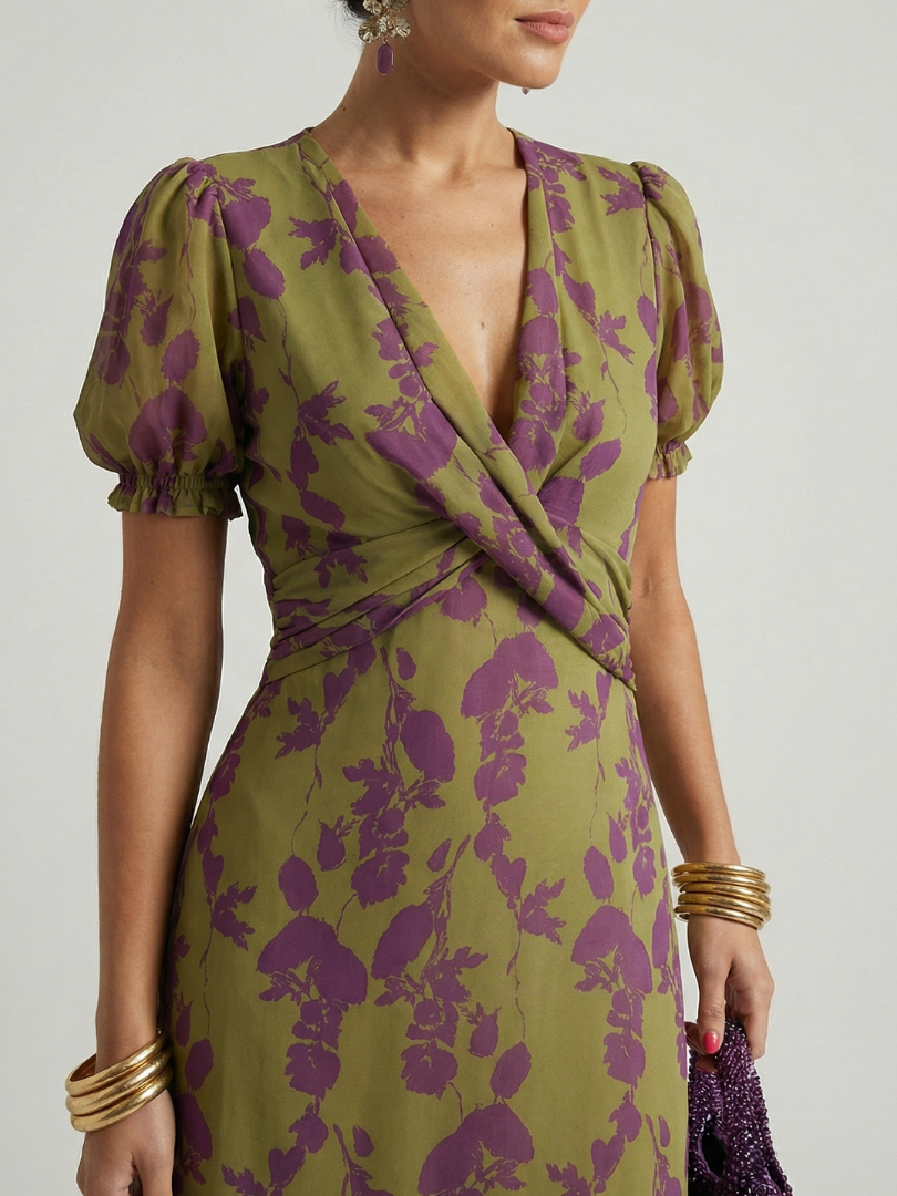 Margot Biarritz - Robe Midi Florale Détendue