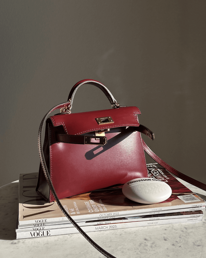 Margot Biarritz - Mini sac en cuir bordeaux élégant