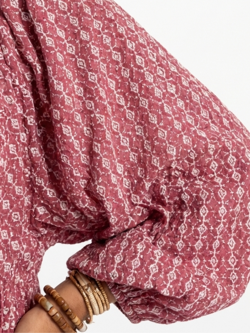 Margot Biarritz - Robe Midi Imprimée Géométrique Arlette