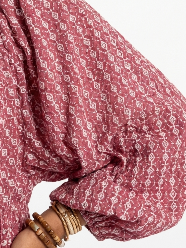 Margot Biarritz - Robe Midi Imprimée Géométrique Arlette