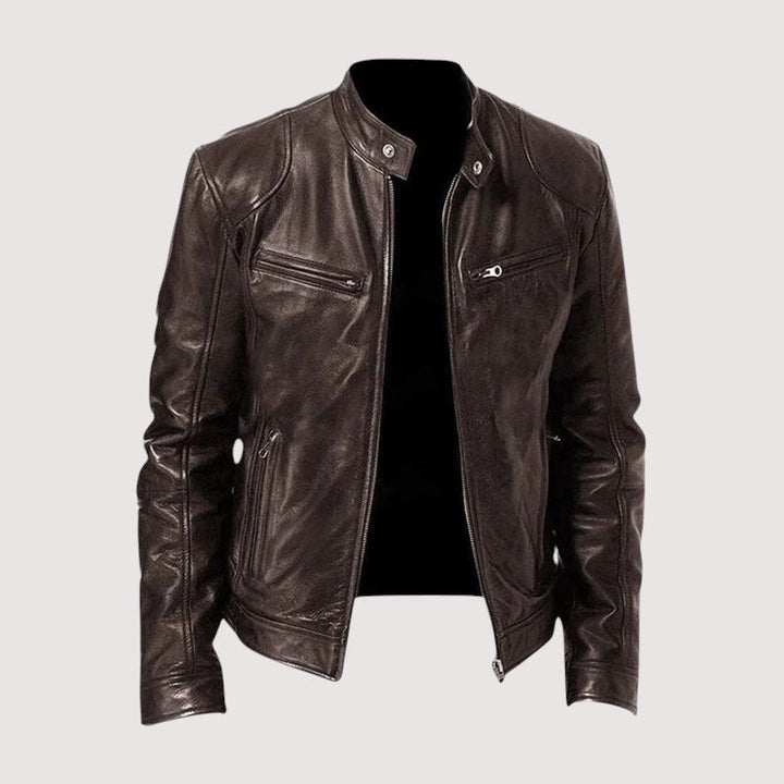Margot Biarritz - Veste en cuir haut de gamme élégante pour homme