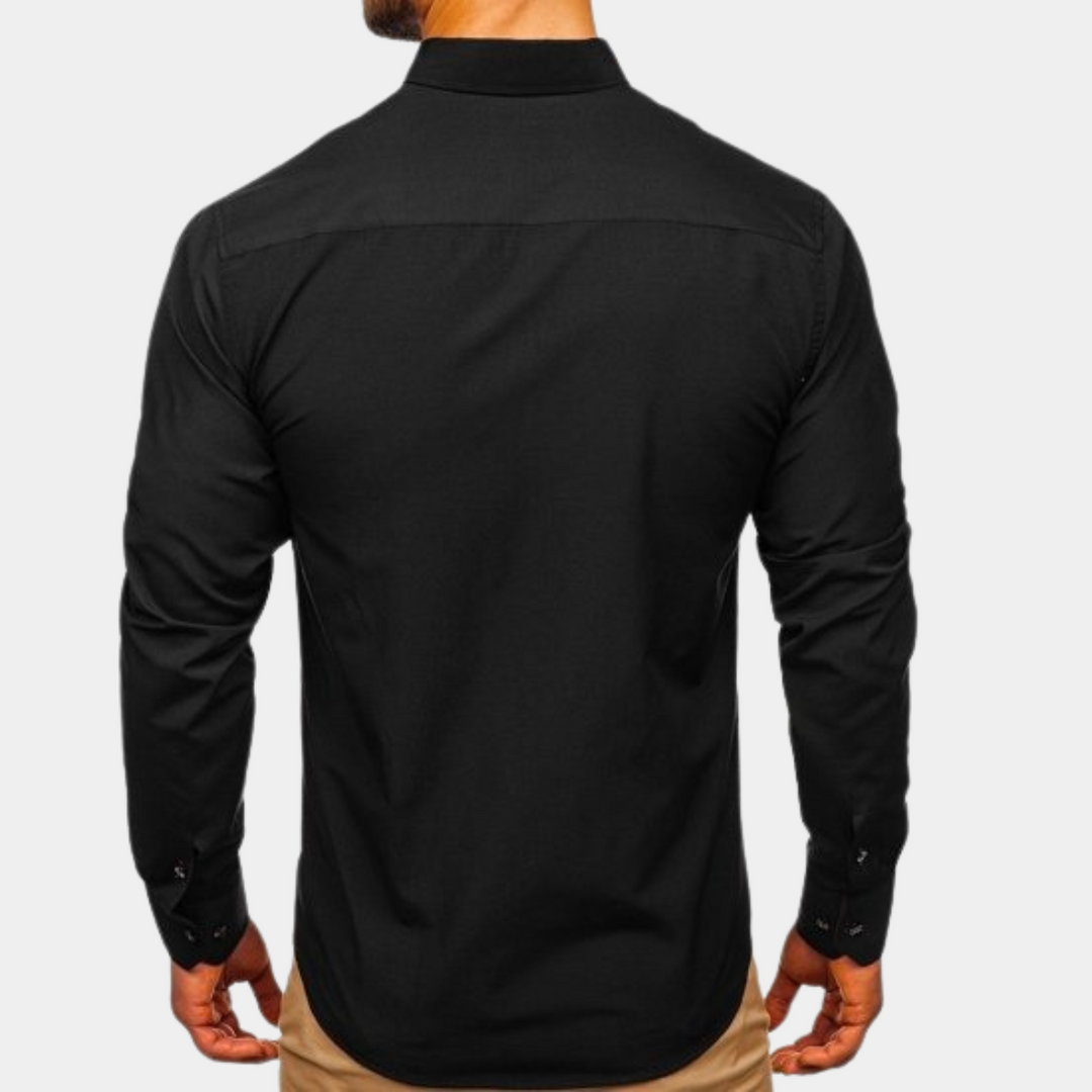 Margot Biarritz - Chemise classique pour homme à manches longues