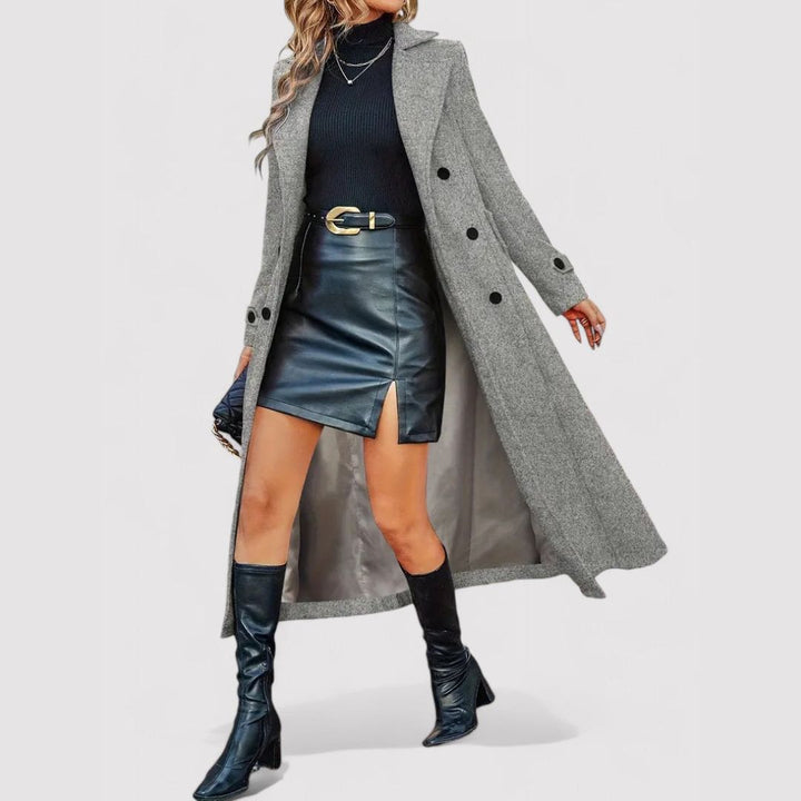 Margot Biarritz - Manteau long à boutons doubles
