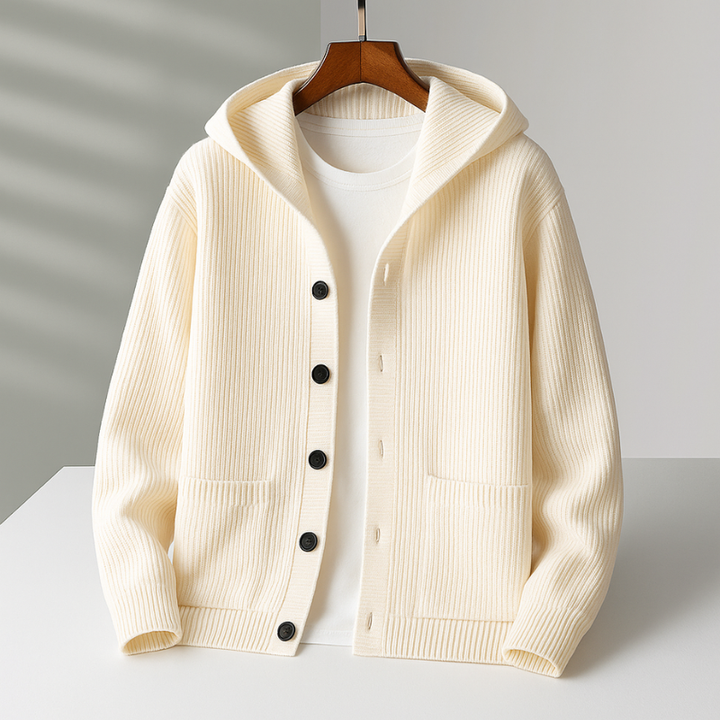 Margot Biarritz - Cardigan à capuche pour homme