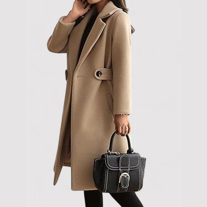 Margot Biarritz - Manteau d'hiver ceinturé en laine