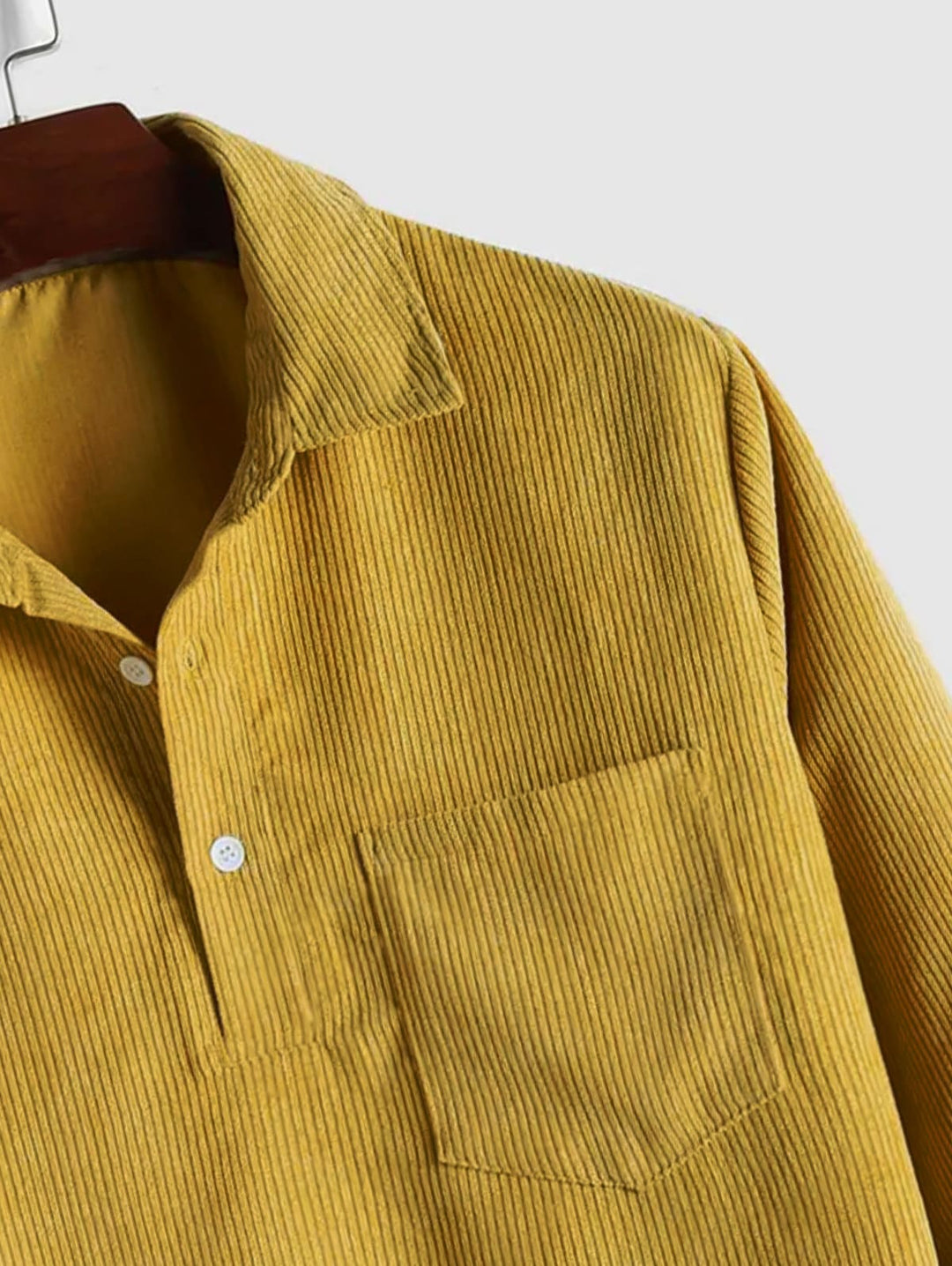 Margot Biarritz - Chemise à manches longues demi-boutons pour homme