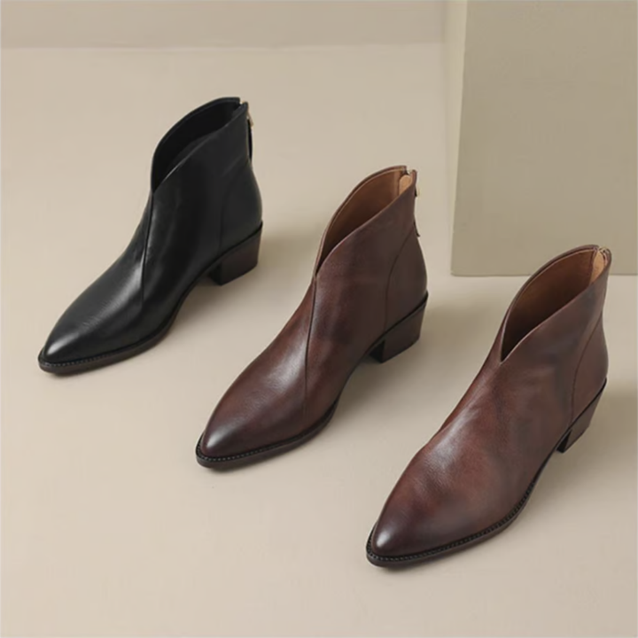 Margot Biarritz - Bottines Élégantes en Cuir