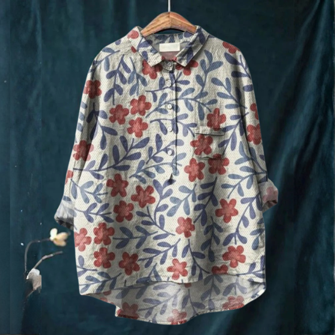 Margot Biarritz - Chemise Élégante à Motif Sylvie