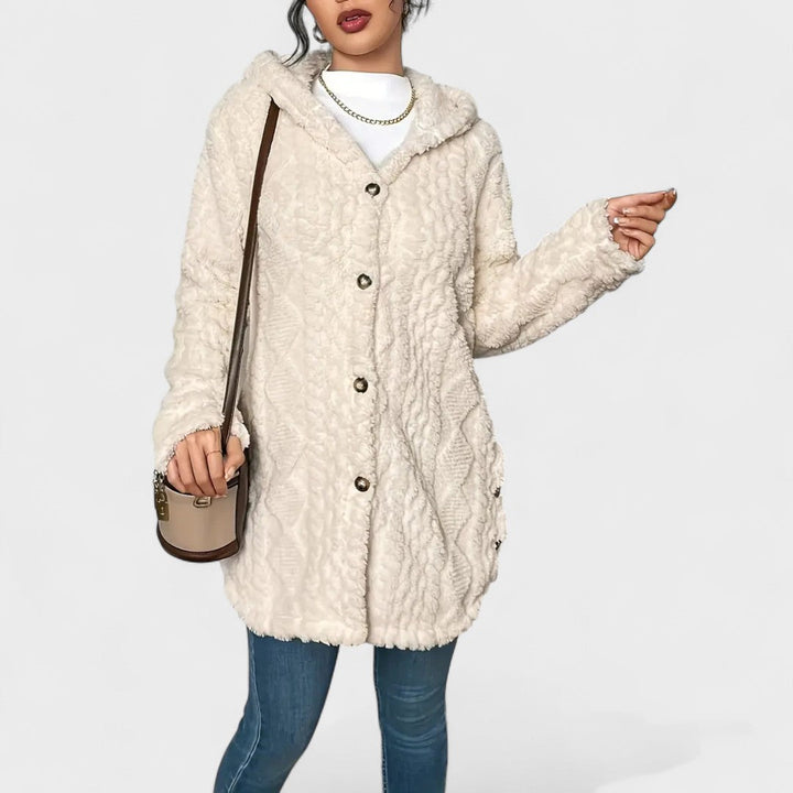 Margot Biarritz - Manteau doux avec capuche