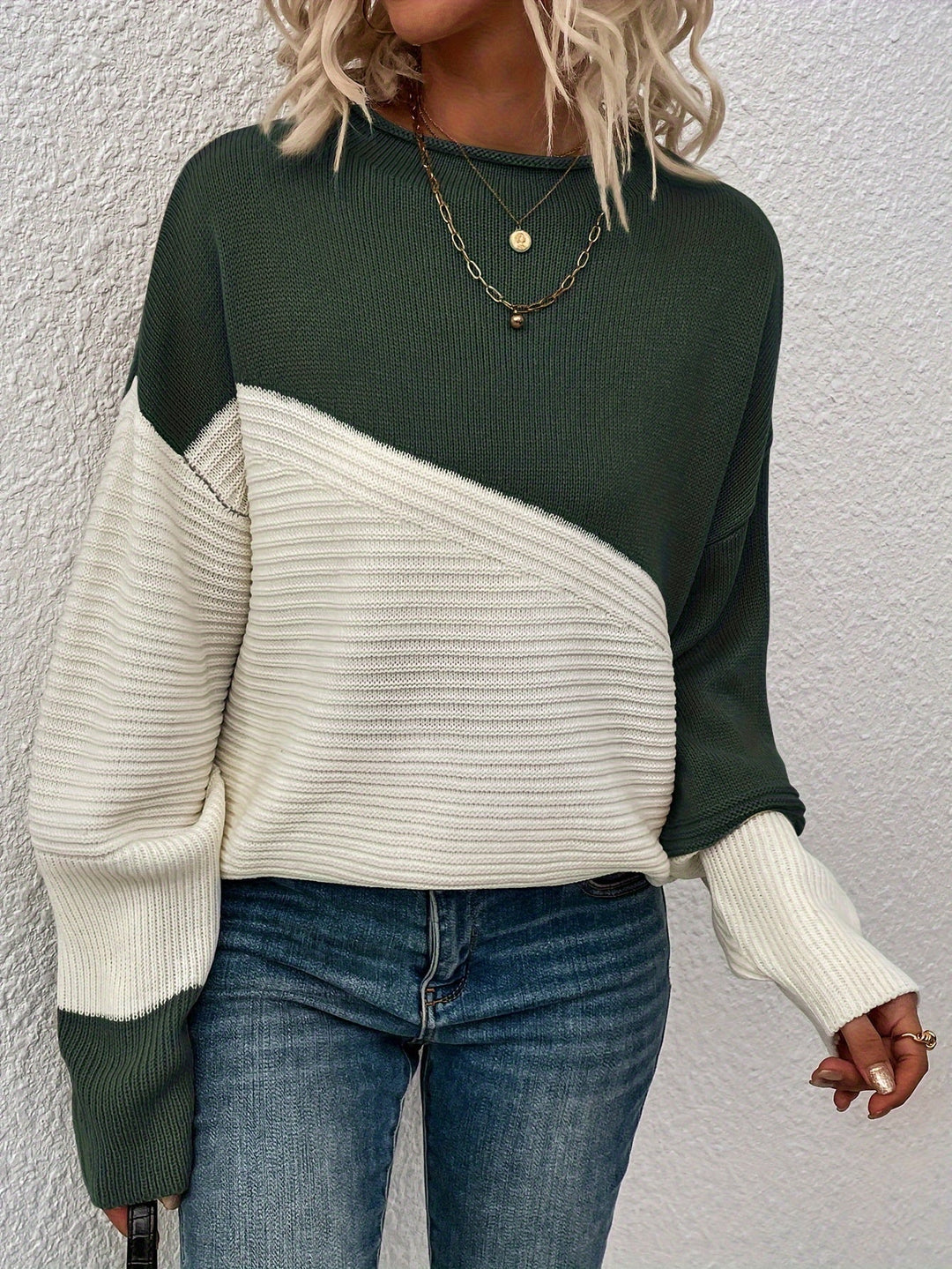 Margot Biarritz - Pull Chic en Blocs de Couleur