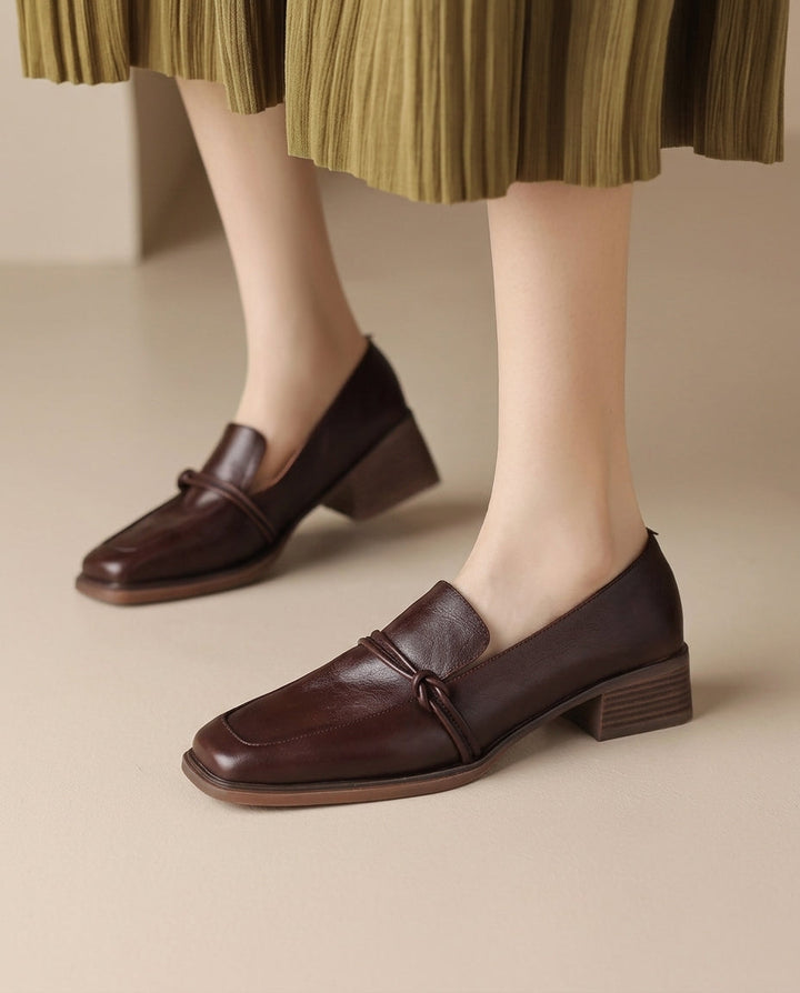 Margot Biarritz - Mocassins à talon bloc confort