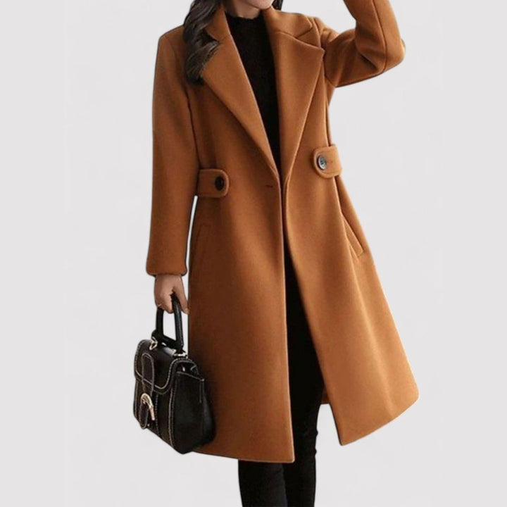 Margot Biarritz - Manteau d'hiver ceinturé en laine