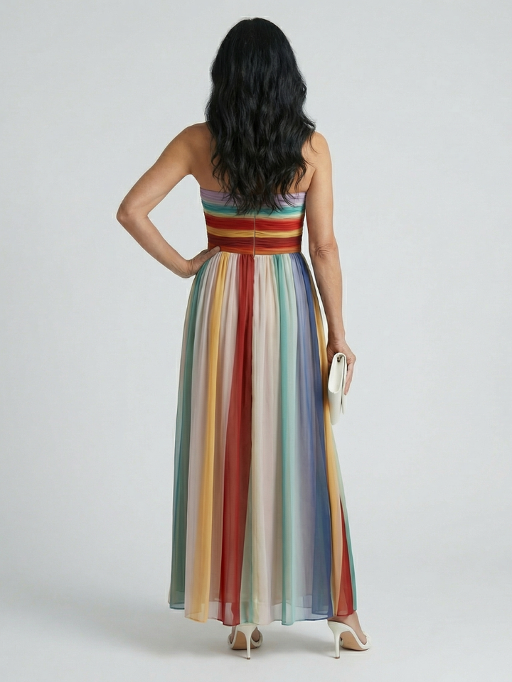 Margot Biarritz - Robe Maxi Rayée Sereine
