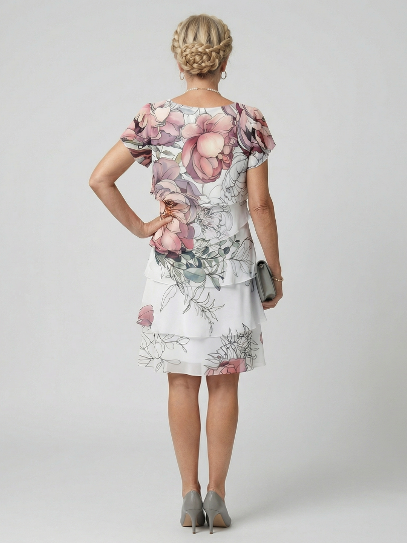 Margot Biarritz - Robe florale genou Kualani