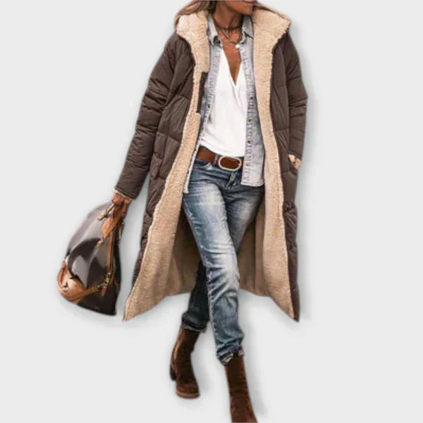 Margot Biarritz - Manteau Douillet avec Doublure en Fourrure