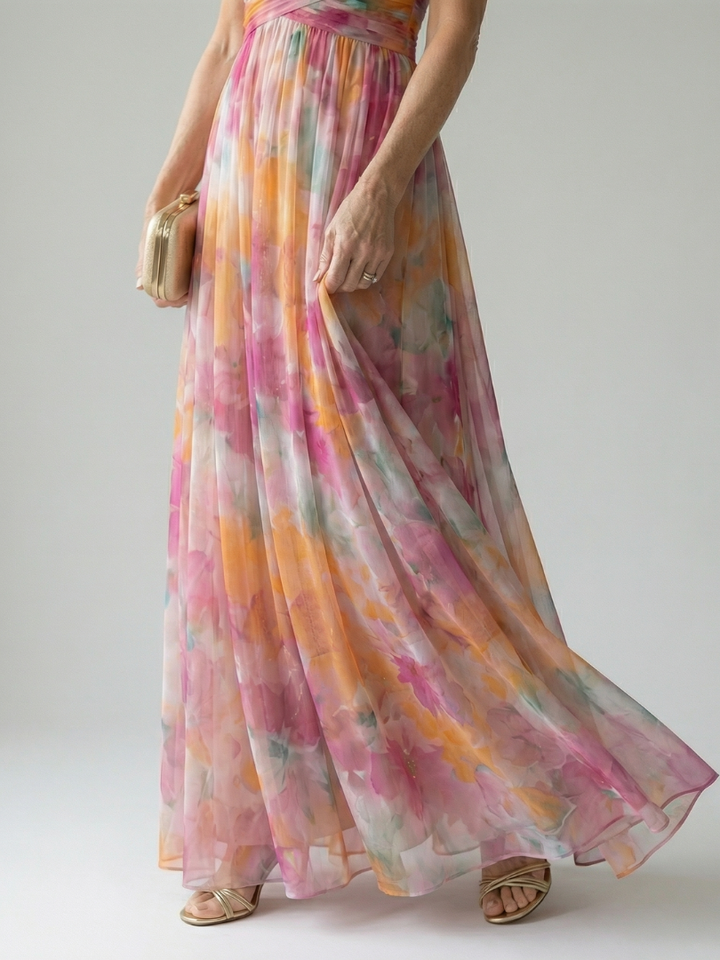 Margot Biarritz - Robe Maxi à Enveloppe Douce Isel