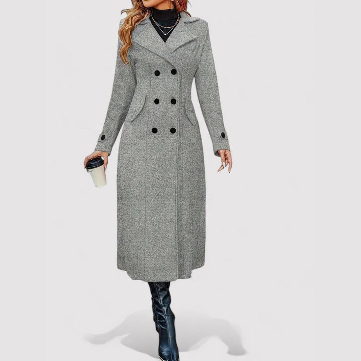 Margot Biarritz - Manteau long à boutons doubles