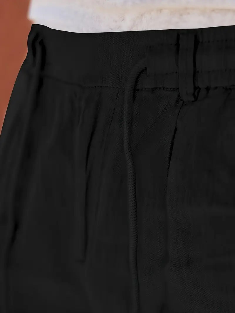 Margot Biarritz - Pantalons larges en lin avec cordon