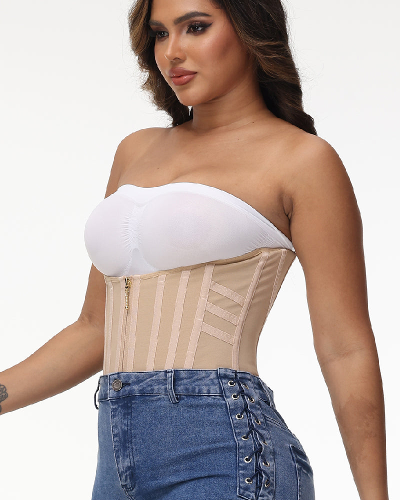 Margot Biarritz - Corset taille haute à compression forte avec baleines courbées