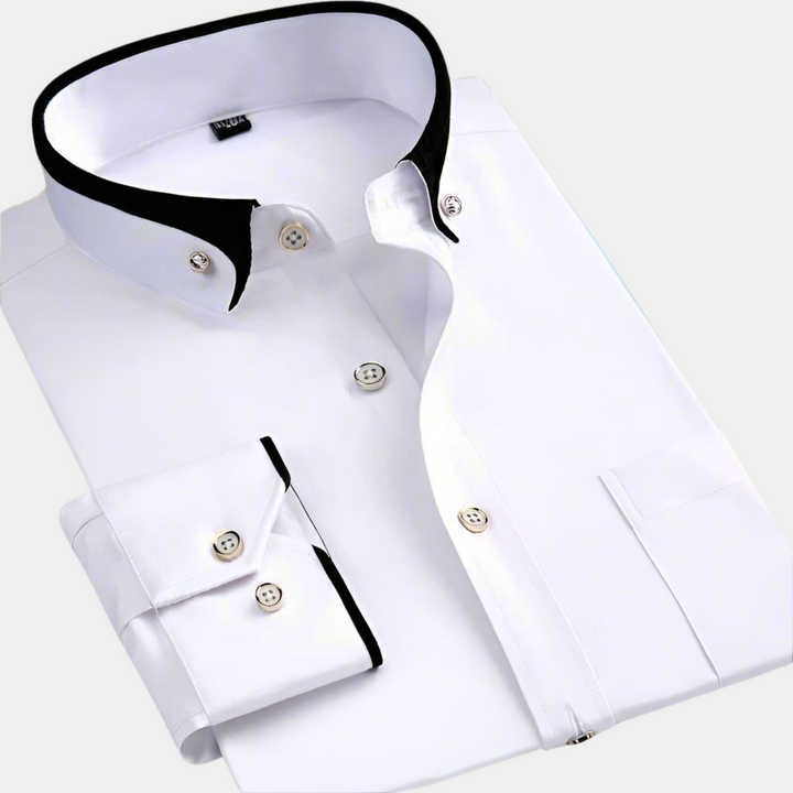 Margot Biarritz - Chemise classique pour homme à manches longues