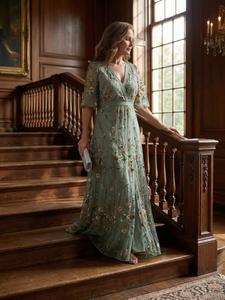 Margot Biarritz - Robe Maxi Halter Fleur Selora