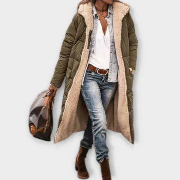 Margot Biarritz - Manteau Douillet avec Doublure en Fourrure