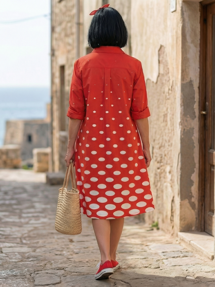 Margot Biarritz - Robe à Pois Lumineux Wrenley