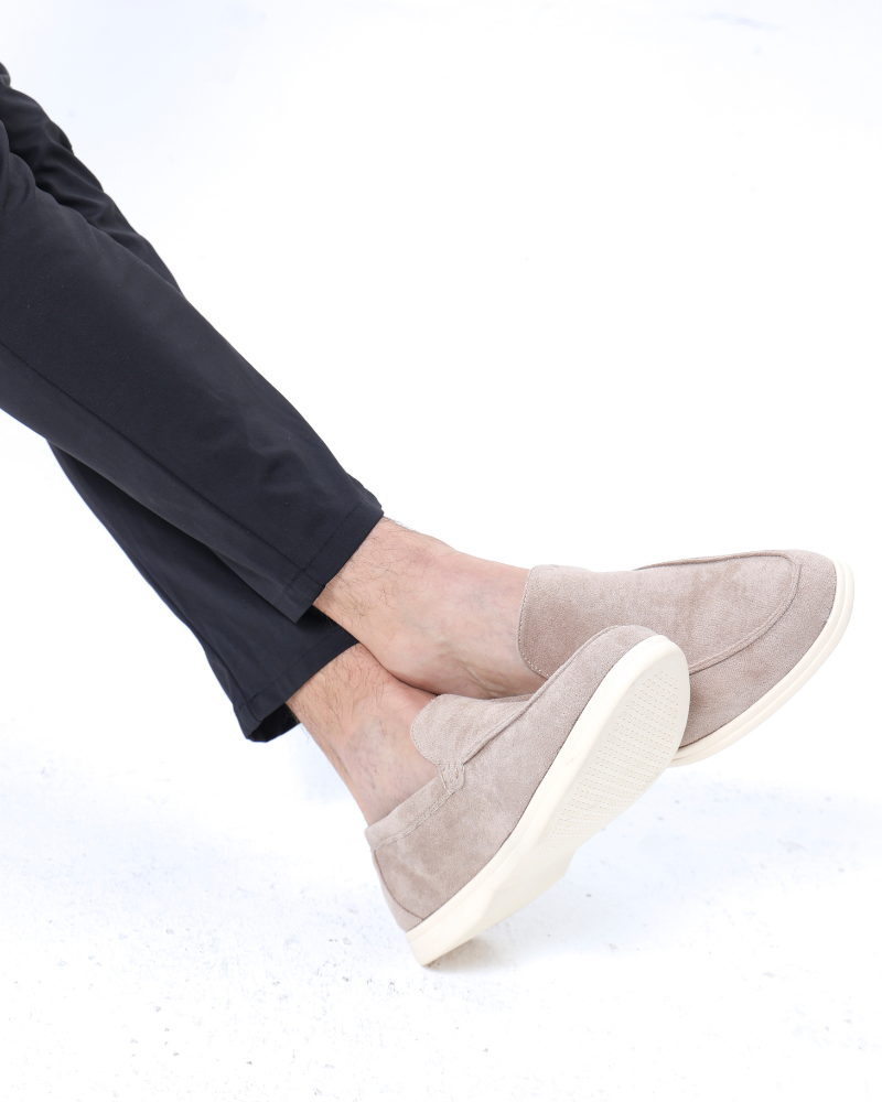 Margot Biarritz - Mocassins en cuir suédé
