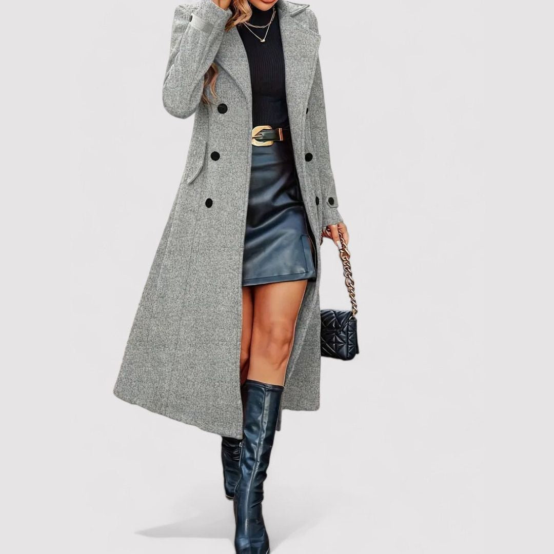 Margot Biarritz - Manteau long à boutons doubles