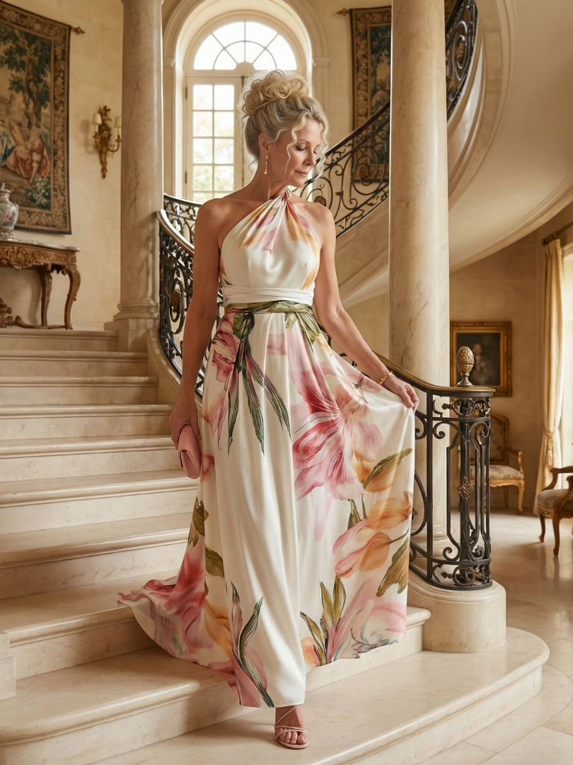 Margot Biarritz - Robe Maxi Fleurie Légère Amiel