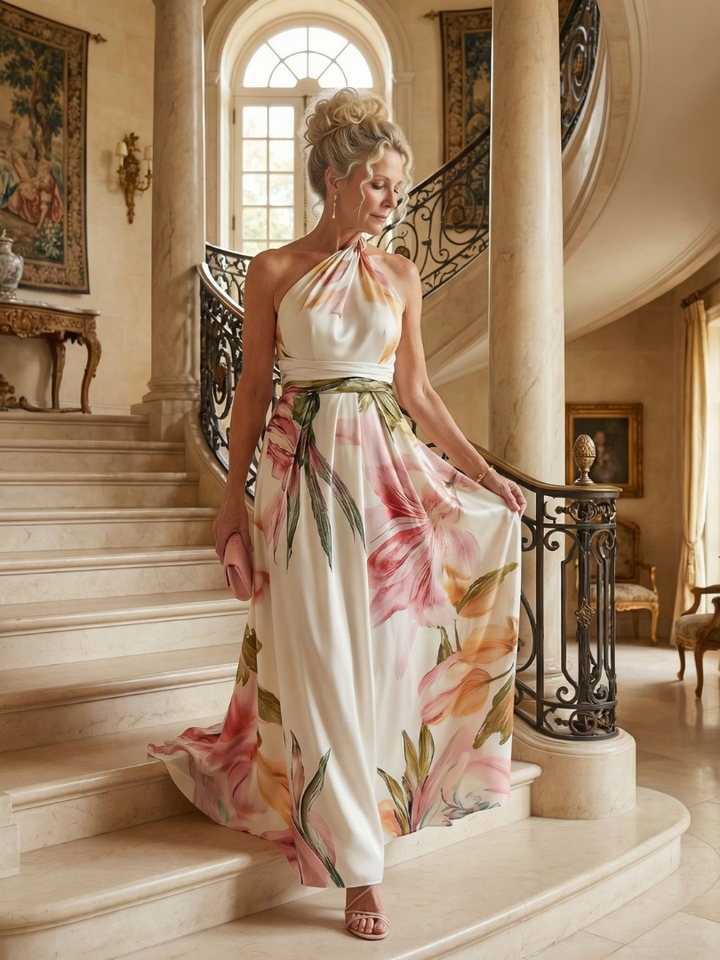 Margot Biarritz - Robe Maxi Fleurie Légère Amiel