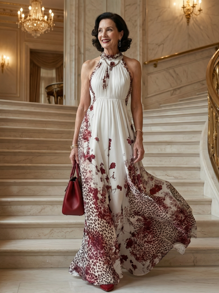 Margot Biarritz - Robe Maxi Plissée Blanche