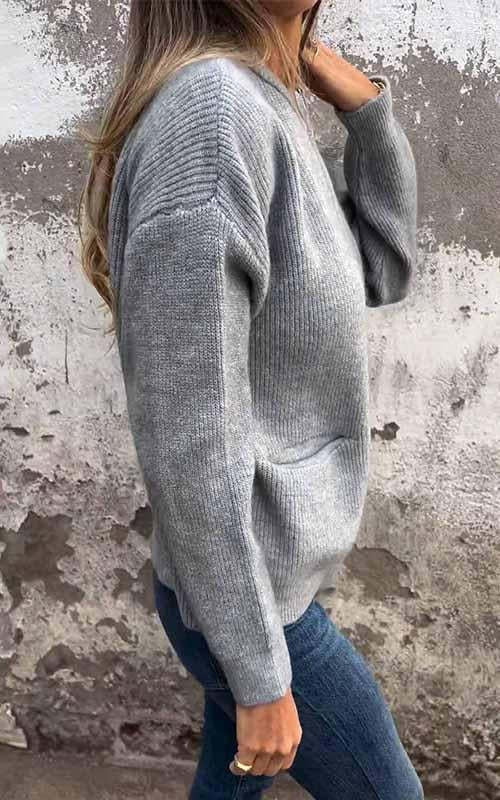 Margot Biarritz - Veste en maille zippée à col rond