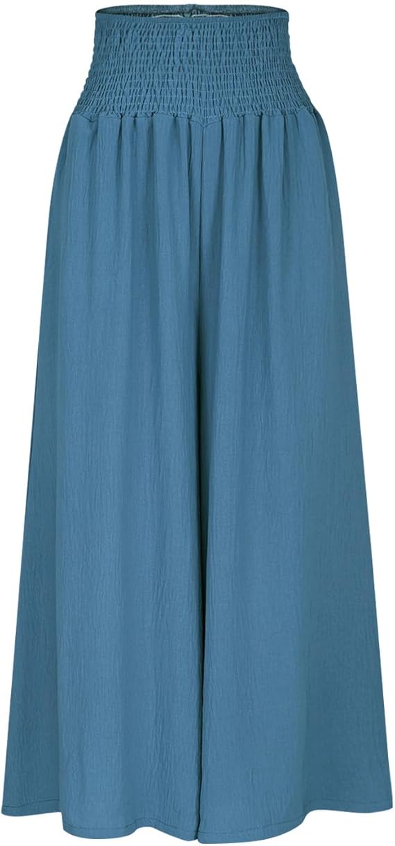 Margot Biarritz - Pantalon large femme taille smockée