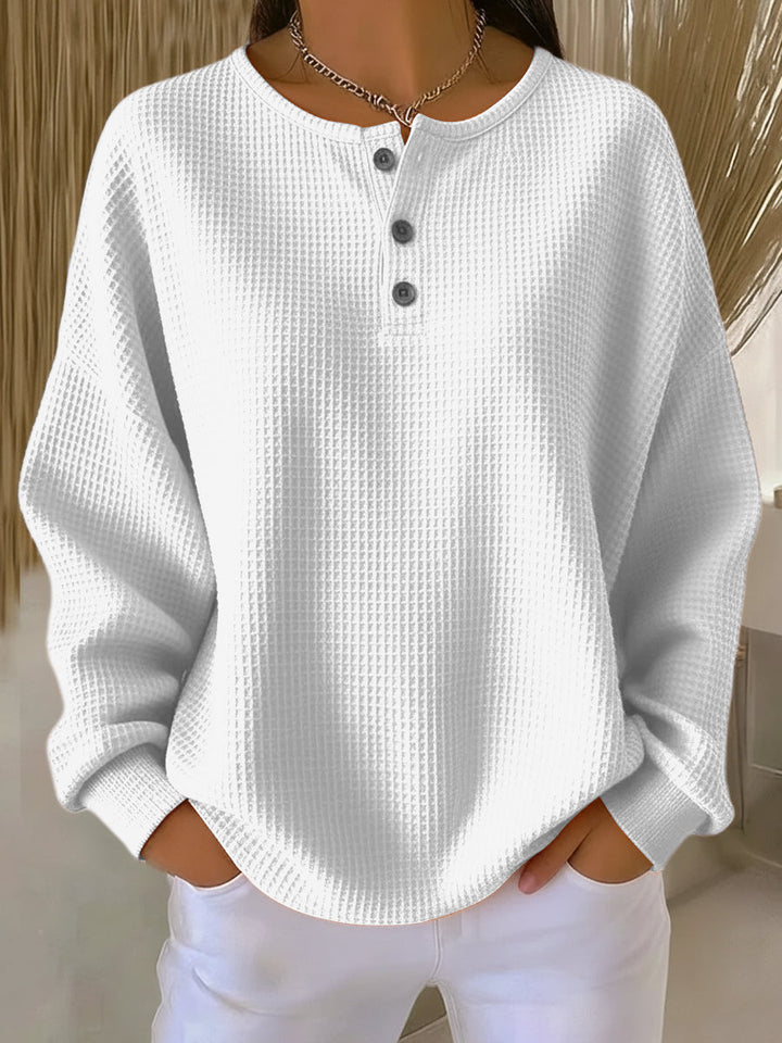 Margot Biarritz - Pull en texture gaufrée avec col élégant