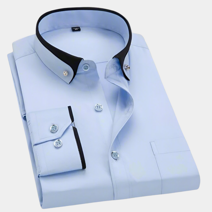 Margot Biarritz - Chemise classique pour homme à manches longues