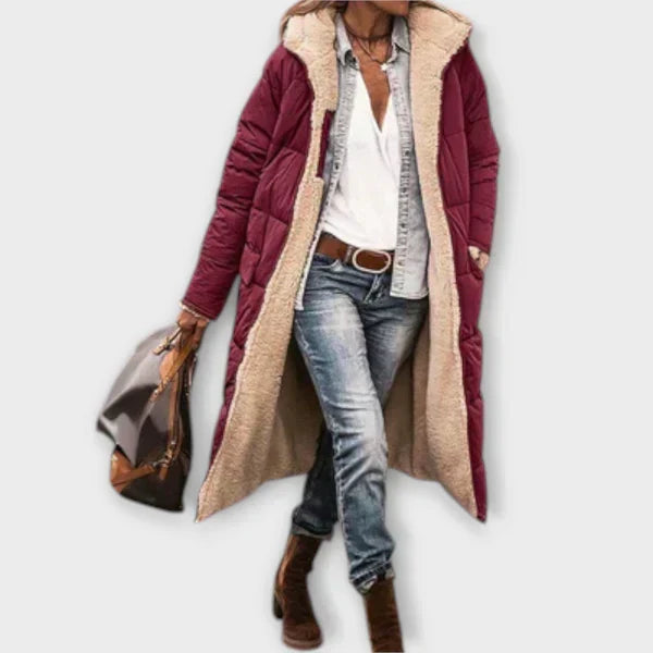Margot Biarritz - Manteau Douillet avec Doublure en Fourrure