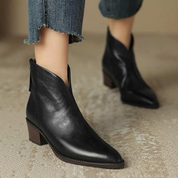 Margot Biarritz - Bottines Élégantes en Cuir