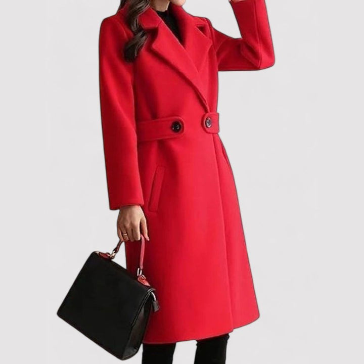 Margot Biarritz - Manteau d'hiver ceinturé en laine
