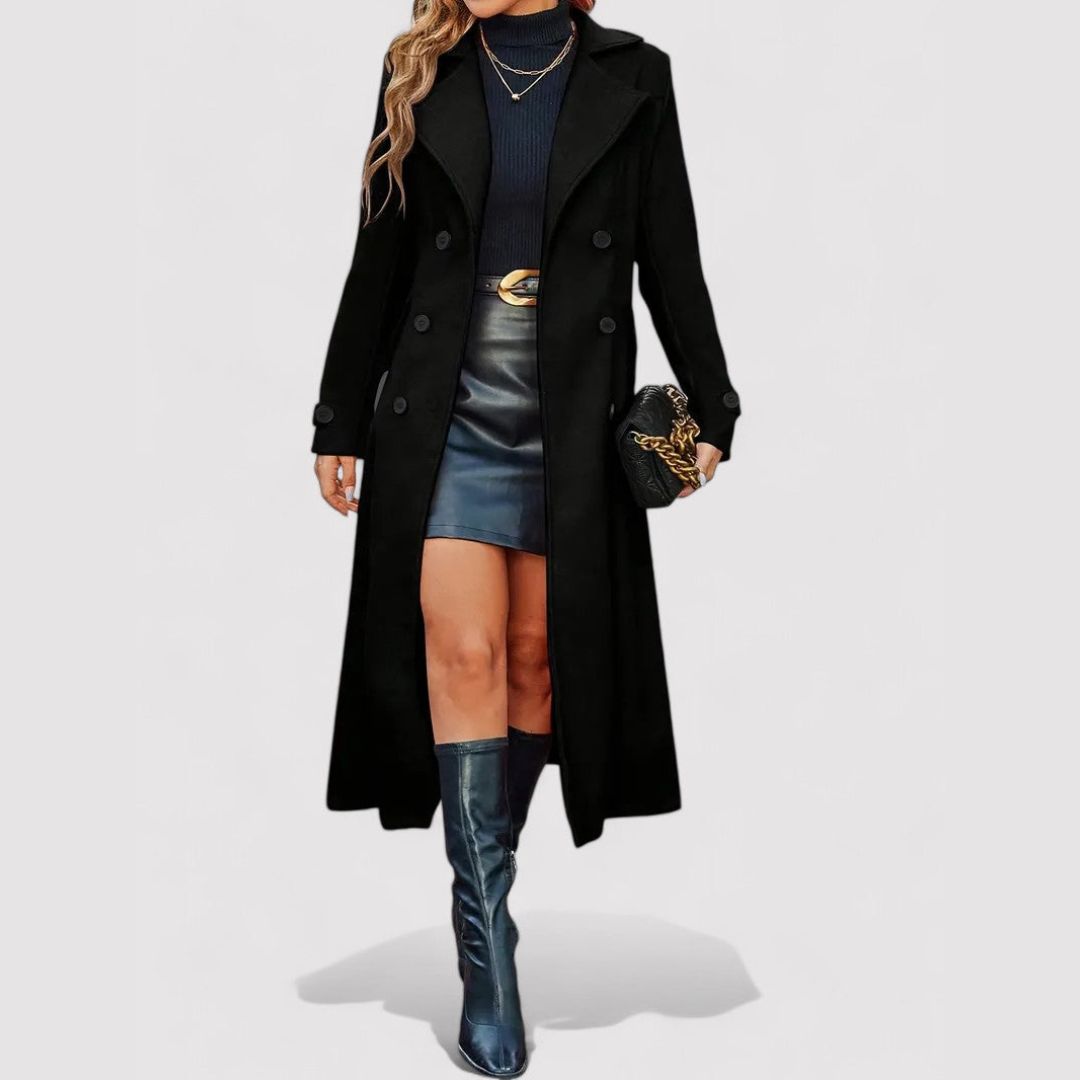 Margot Biarritz - Manteau long à boutons doubles
